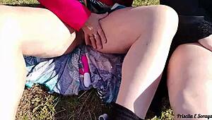 i can't believe my stepmom and stepdaughter flashing in public garden sunbathing like total sluts... comment if you want more vids