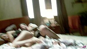 Whoa, fit milf wife's monster tits bounce in morning fuck by best friend! 📹🍆💦