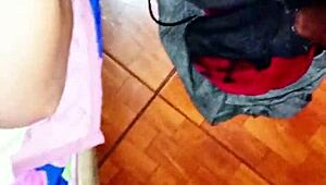 Gym-Sweaty 70-Year-Old MILF Craves Deepthroat Release