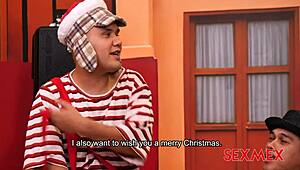 sexmex christmas horny barrio elizabeth marquez nicole zurich quickie blowjob tits fucking