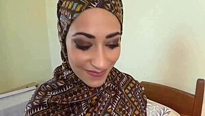 Pounded Muslim Babe Swallows Jizz