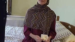 Pounded Muslim Babe Swallows Jizz