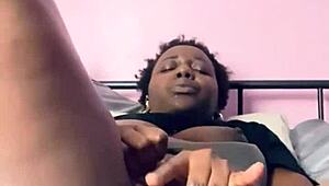 Pretty Ebony Fingers Juicy Pussy with Naughty Dirty Talk Tease