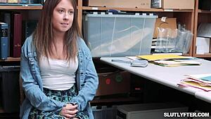 officer pussy devours suspect's monster cock doggystyle!