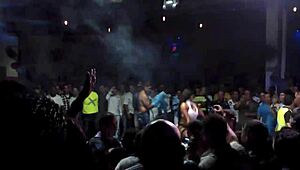 Sexy LATINA RIPS Clothes Off And STRIPS NAKED At Colombian Salsa NIGHT CLUB On Phone Cam