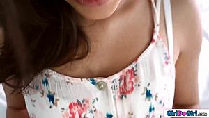 imagine this redhead teen's shaved pussy getting licked pov style up close