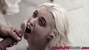 tongued blonde teen whore fingered hard with small tits facial finish