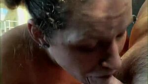 Busty petite hooker sucks deepthroats rides creampie in public 😈 doesn't know cum inside 💦