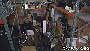 damn this young tight slut gettin rough fucked in shop 😈🍆