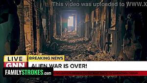 Independence Day XXX Parody Sees Petite Latina Tits Fucked by Father-in-Law and Uncle