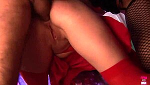 hey milf vampire, suck and fuck this couple deep in latex