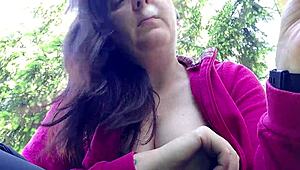 hey nicoletta, why flash those big tits while smoking in the public garden?