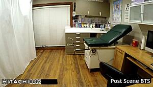 blaire celeste cums explosively sneaking off on nurse shift