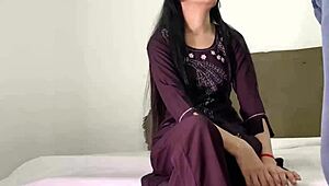 stepsis got caught naked by the boss and he fucked her tight pussy hard right there in the hotel room all night long