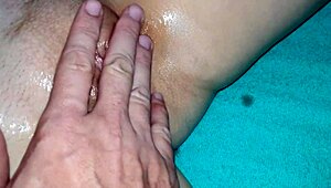 Juicy Redhead Milf's Shaved Pussy Massaged to Creampie Orgasm Missionary Style