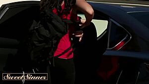 ever seen a stunning babe's pussy pounded on the couch before her juicy tits get creamed?