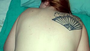 Juicy Redhead Milf's Shaved Pussy Massaged to Creampie Orgasm Missionary Style