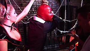 Kinky Nurses Jamie and Denise K Bent Over for BDSM Dungeon Blowbang Cumshot!