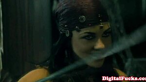 jesse jane dives close-up into ffm threesome with big tits hairy cumshots