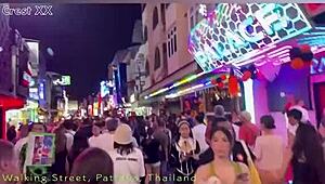 Suggestive Thai Girls Tease Private Dances in Pattaya Halloween Street Vibes