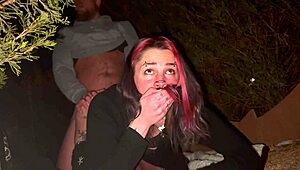 whoa check out this homemade vlog where petite emo slut gets public creampie from daddy friend outdoors!!