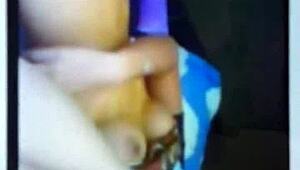 french webcam slut fanny shoves dildo deep in shaved pussy