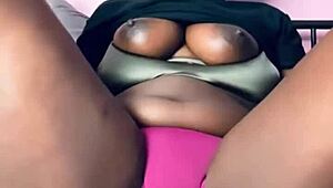 Pretty Ebony Fingers Juicy Pussy with Naughty Dirty Talk Tease