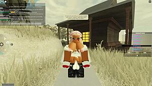 Blonde deepthroats black cock then takes wet anal doggystyle pounding