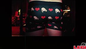 damn sexy angel's young milf tits and big pussy lips get fucked by monster cocks in orgy creampie...