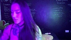 Lexi Smokes Cigarette While Toying Huge Pussy Lips