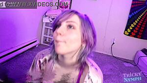 hey nympho girlfriend, watch this milf leak her vibrator fingering big ass camshow??