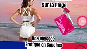 Diaper Lover Falls Into Sensual Hypnotic Trance On Beach In Erotic Layers