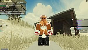 Blonde deepthroats black cock then takes wet anal doggystyle pounding