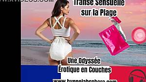 Diaper Lover Falls Into Sensual Hypnotic Trance On Beach In Erotic Layers