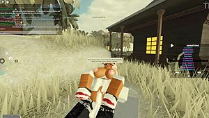 Blonde deepthroats black cock then takes wet anal doggystyle pounding