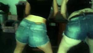Meli And Mommy Shake Big Asses In Hot Dance