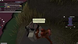 Blonde deepthroats black cock then takes wet anal doggystyle pounding