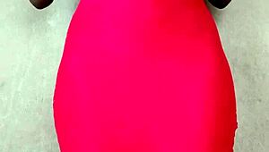 sexy african lady bares huge tits tease