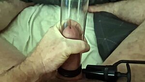 pumping my micro penis to fat cock cum!