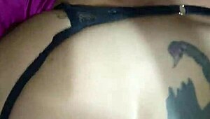 Crazy tattooed mature wife licks ass kisses cute homemade couple style