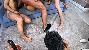 three guys destroy my holes with dp anal behind scenes crazy