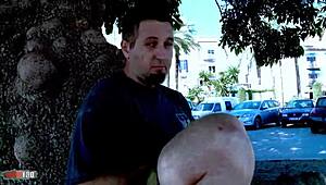 Superb Young Spanish Jakeline Rides Hard Cock on Beach in Wild Outdoor Fuck