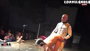 Sexy Spanish Brunette Pornstar Gets Acrobatic Hardcore Fuck at Holiday Big Tits Party