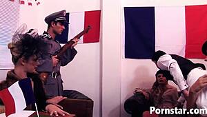 Charlee Chase Takes Hardcore Group Pounding with Double Anal and Facial Cumshots!