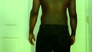 She sways on the balcony, alternating dances with anal catwalk struts.