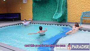 julia pink's blonde cougar pussy craves hard amateur pounding on holiday hotel trip