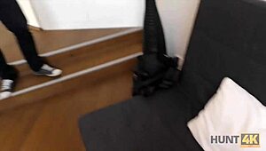 Desperate hunt4k couple begs cash as teen strips naked emotionally