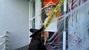 Chloe Foxxe Halloween Rides Broomstick Cock Cowgirl Cumshot