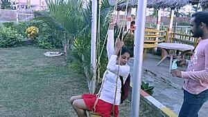 Hot Indian Bhabhi Punam Squirts in Passionate Servant Sex with Juicy Pussy Creampie!