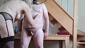 Ever wonder what happens when your french femdom maid scratches and chains you outdoors?